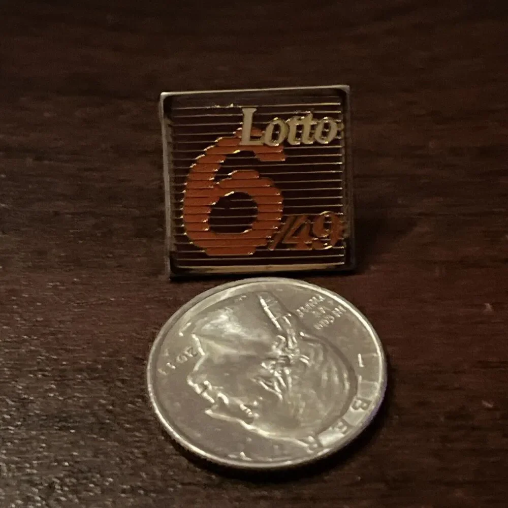 California Lottery Lotto 6/49 Lapel Hat‎ Pin